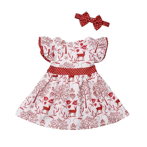 Christmas Wonderland Dress and Bow